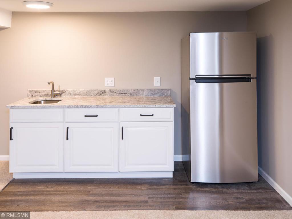 Mini kitchen in the basement